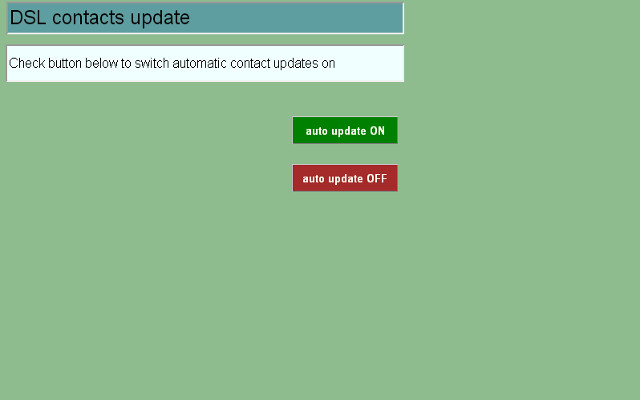 DSL contact update chrome extension