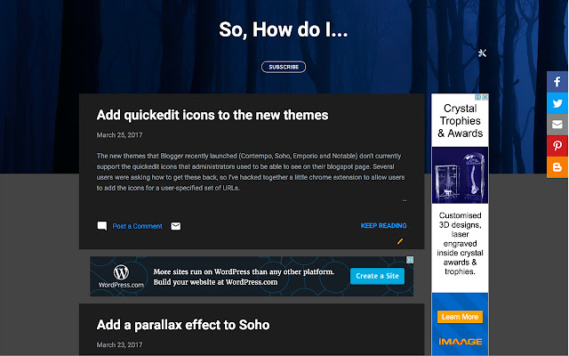 Blogspot Quickedit Links chrome extension