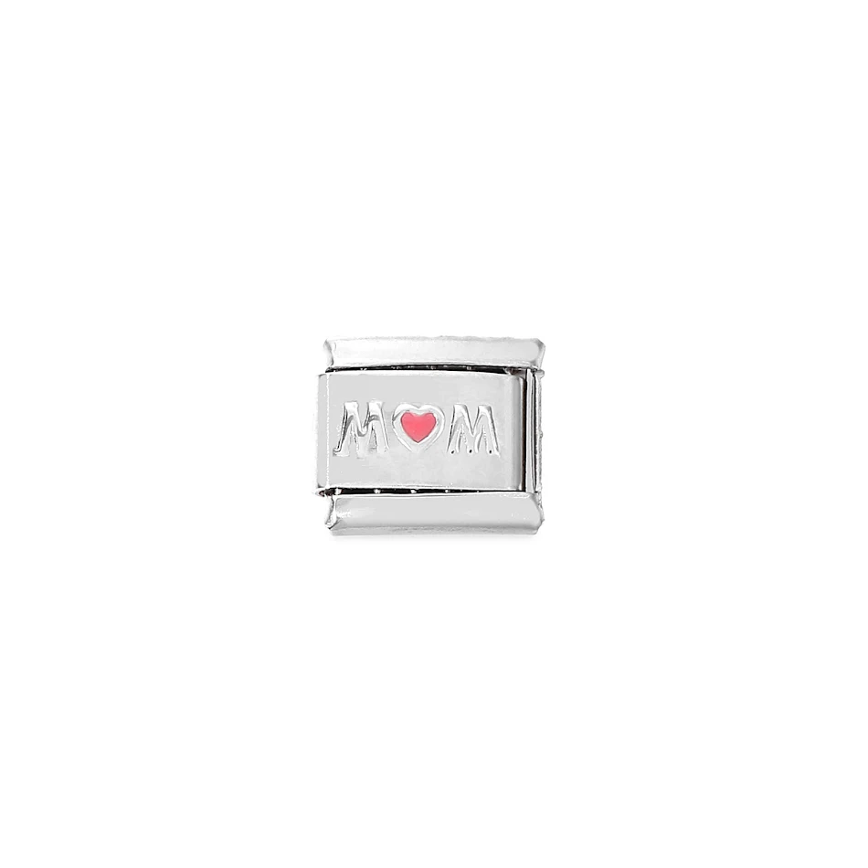 Bracelet italien en acier inoxydable modulaire pour une personnalisation sans limites. Combinez les modules pour un bijou unique.