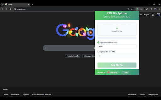 CSV File Splitter screenshot 1