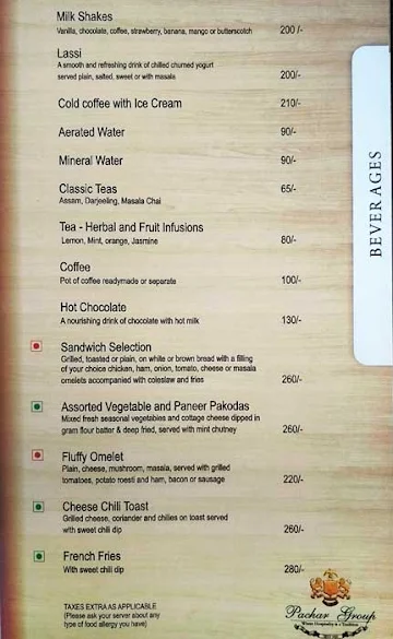 Suryavanshi Restaurant menu 