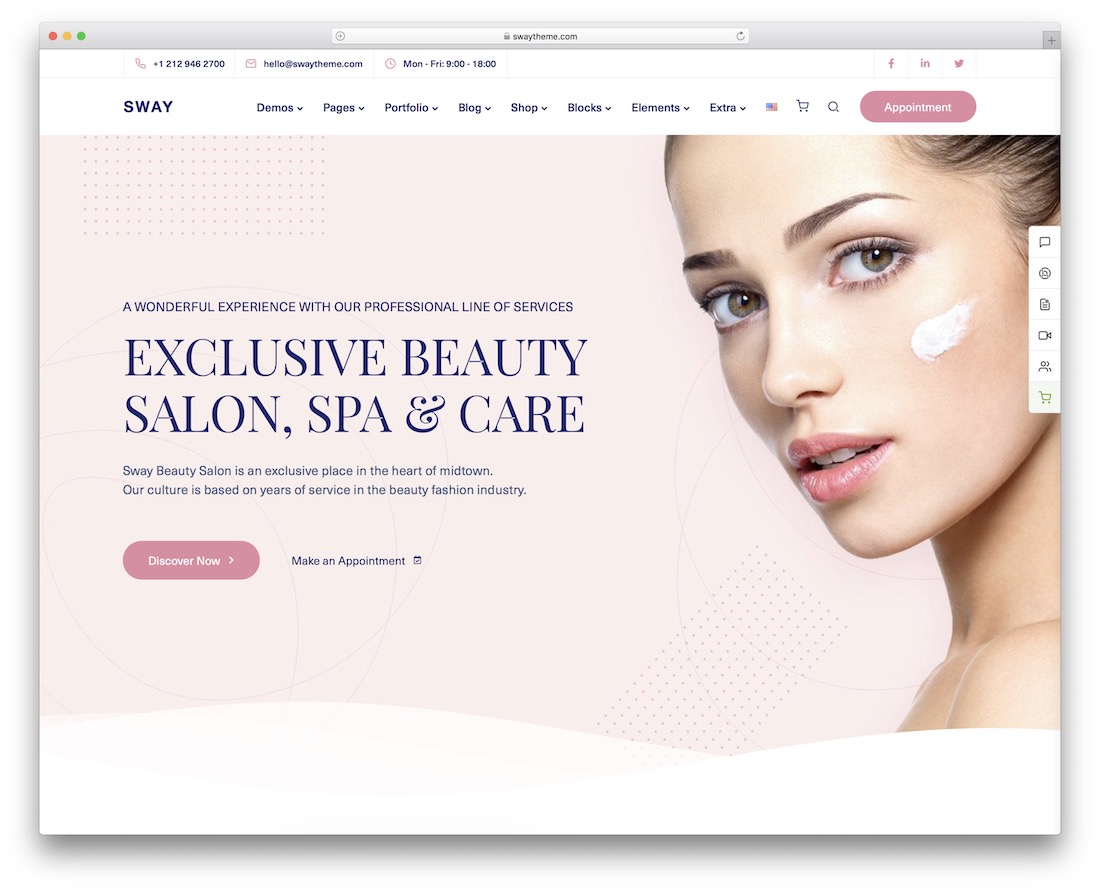 tema de wordpress de belleza de balanceo