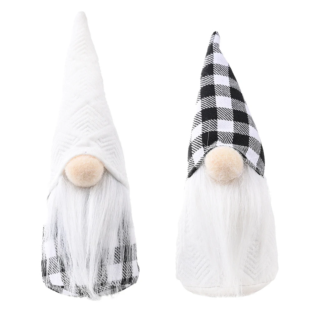 Title 7, Plaid Forest Old Man Doll Dekoration Weihnachts...