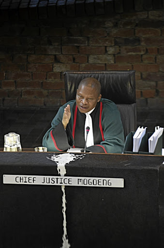 Constitutional Court chief justice Mogoeng Mogoeng.