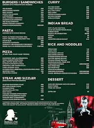 Sherlock's Pub menu 3