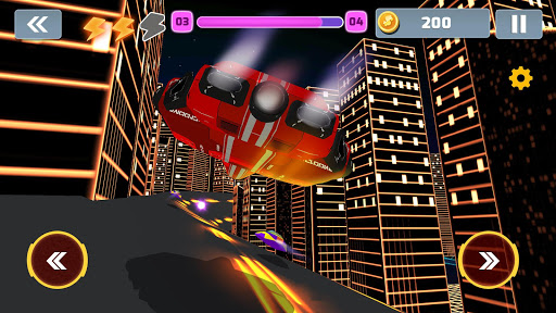 Futuristic Flying Hovercraft Racing