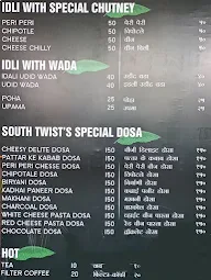 South Twist menu 3