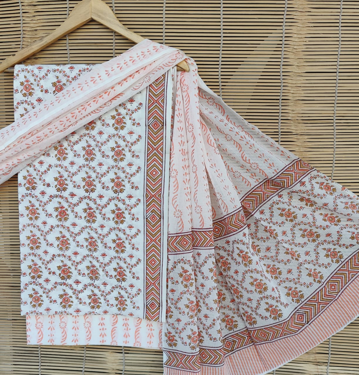 Exclusive new hand block printed cotton suits