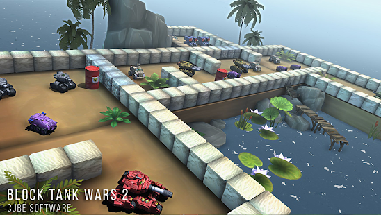  Block Tank Wars 2- gambar mini tangkapan layar  