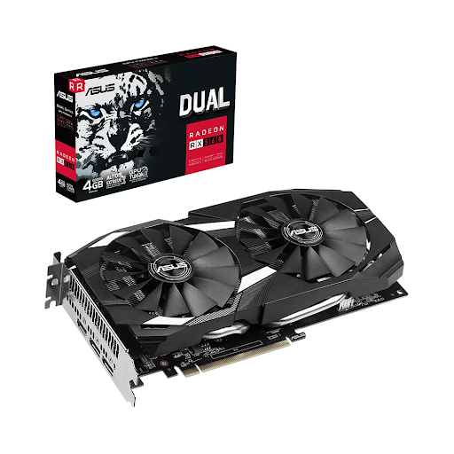 Card màn hình ASUS DUAL-RX560-4G 4GB GDDR5 (90YV0H91-M0NA00)