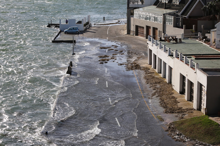 Roads were flooded and jetty's damaged in Amsterdamhoek drive in Port Elizabeth during a storm surge with high sea conditions and strong wind on the coast.