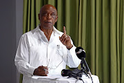 Tokyo Sexwale during a media briefing on Thursday, April 22 2021.