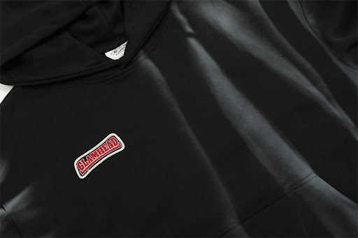 Title 11, Spray Painted Dirty Hooded Loose Sweater for Me...