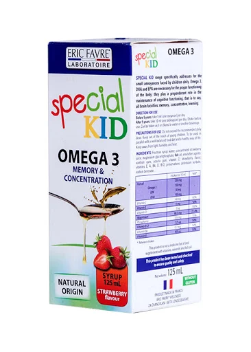 SPECIAL KID OMEGA3 - Siro bổ sung omega3, phát triển não bộ - Nhập khẩu Pháp (125ml)