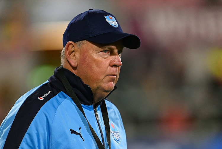 Bulls head coach Jake White before the 32-23 United Rugby Championship loss to Ulster in Belfast, Northern Ireland.