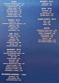 Klay's Cocktail Bar & Restaurant menu 1