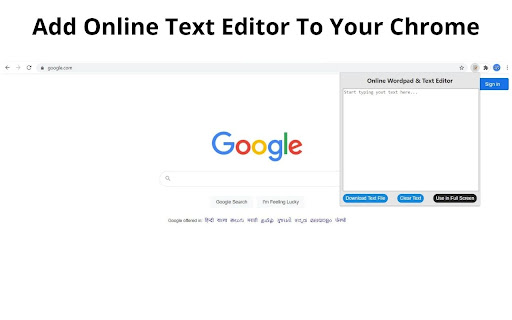 Online Text Editor Like Notepad & Wordpad