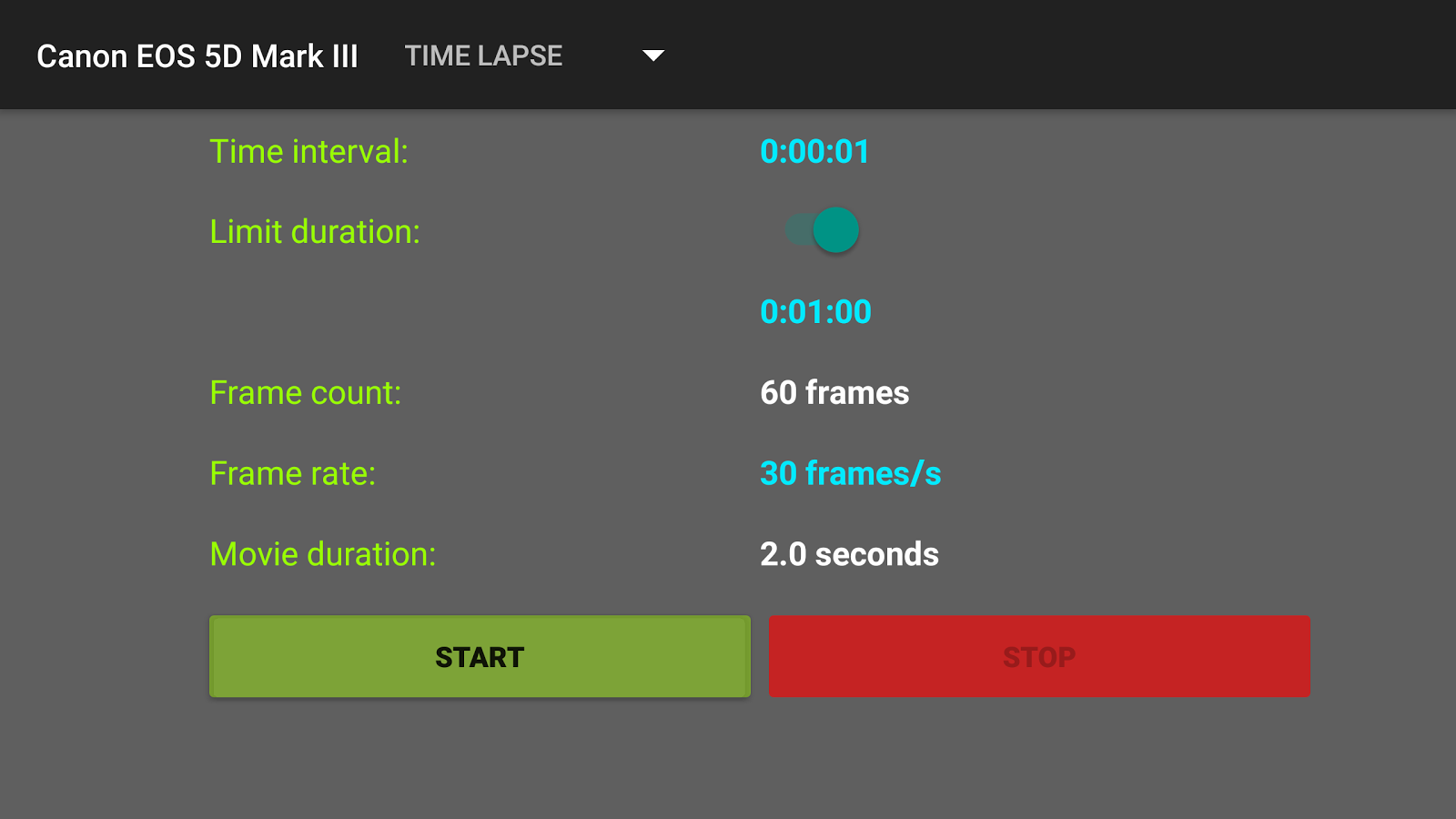    DSLR Control - Camera Remote Controller- screenshot  