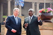 President Cyril Ramaphosa is meeting with Finland's President Sauli Väinämö Niinistö on a state visit at the Union Buildings in Pretoria.