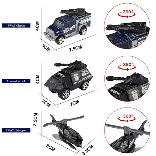 Title 5, Mini Racing Toy Alloy Engineering Car Parking L...