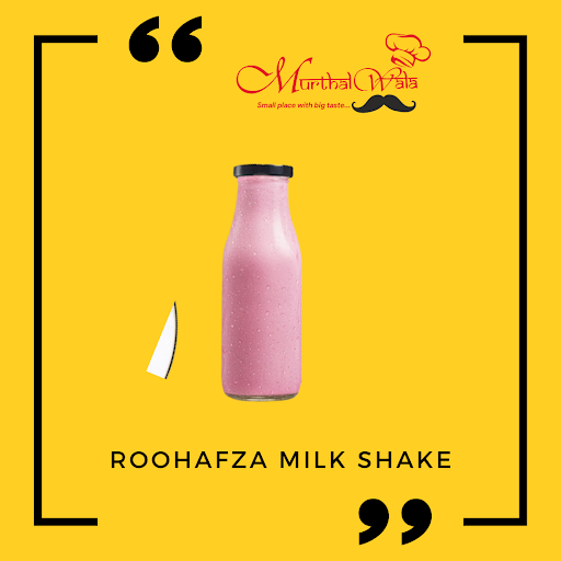 Roohafza Milk Shake