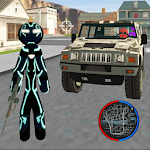 Cover Image of Download Black Iron Stickman Rope Hero City Gangstar Mafia 1.1 APK