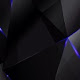 Black and Blue Shards HD Wallpapers Tab Theme