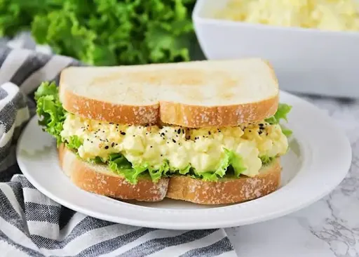 Breakfast Grilled Sandwich With Soft Scrambled Eggs