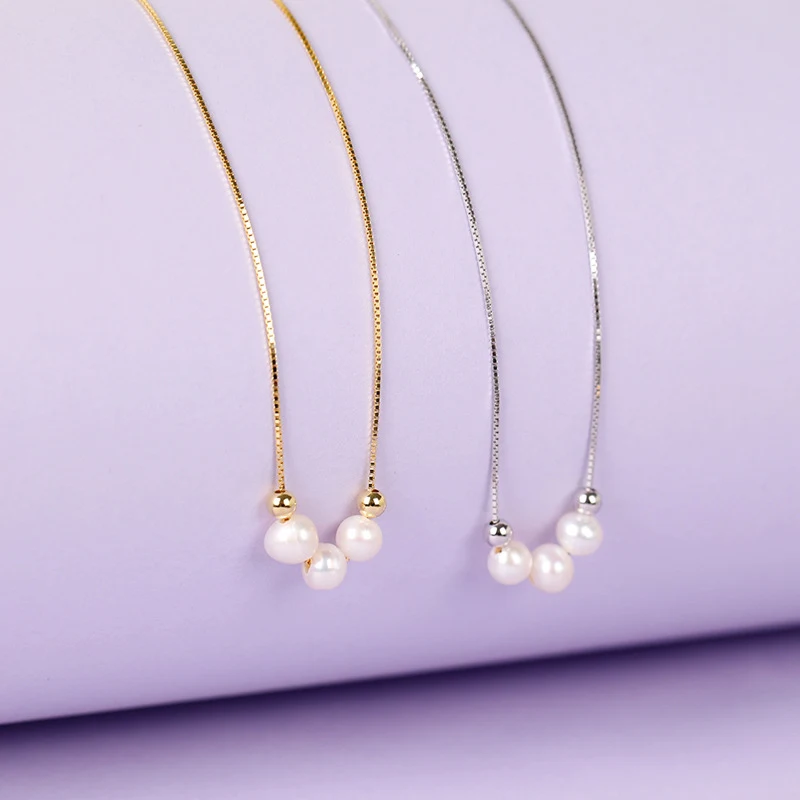 Collier Rond en Argent 925 avec Perle de Coquillage, un bijou intemporel pour femme. Élégance pour tous les jours et occasions.