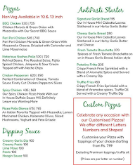 Francesco's Pizzeria menu 2