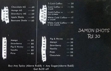 Cafe Spicy Sugar menu 