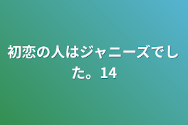 初恋の人はジャニーズでした。14