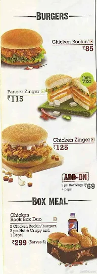 KFC menu 2