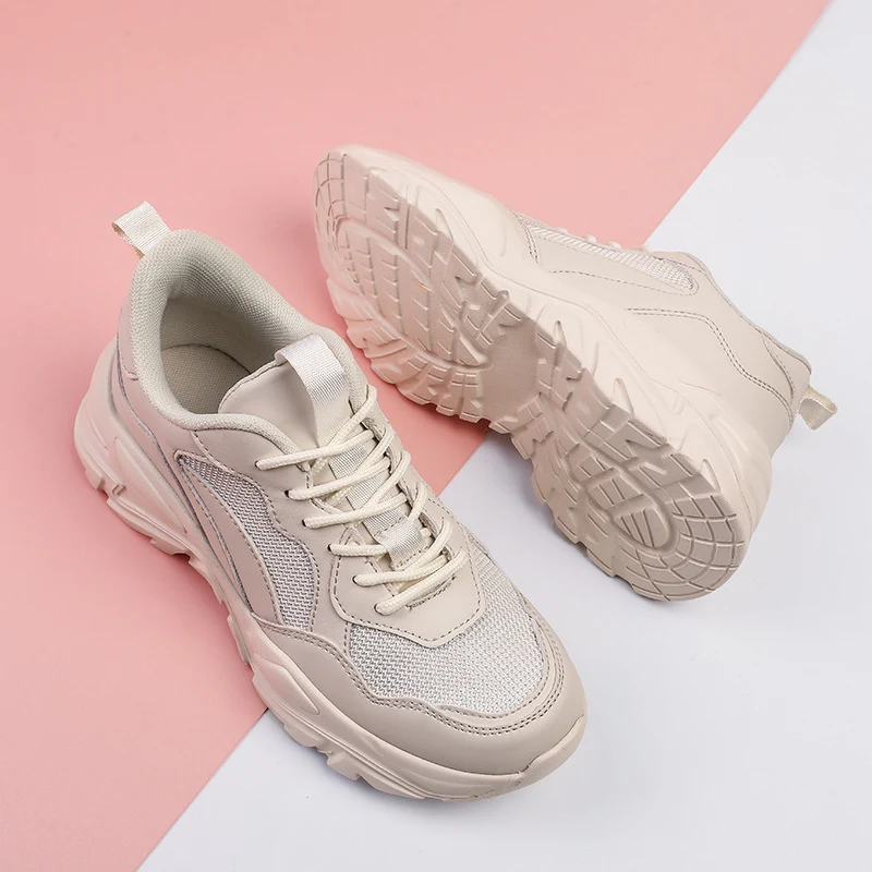 Nuevos zapatos deportivos planos de punta redonda, ligeros y transpirables, casuales, ideales para comodidad y estilo diario.