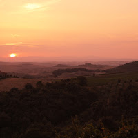 Tramonto sulle colline Toscane di 