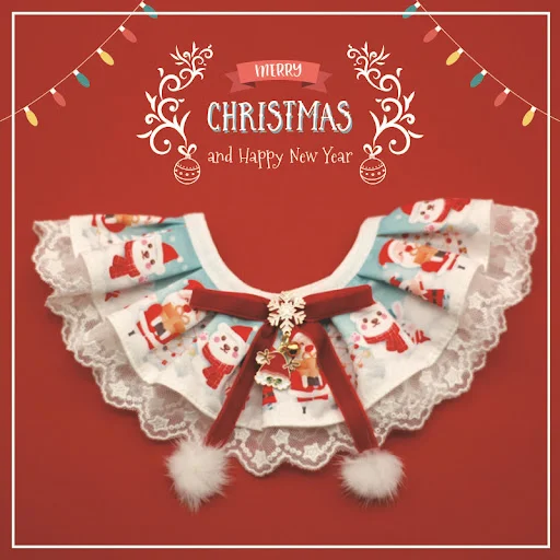 Christmas Decorate Creative Pet lace tie Dog Bow Tie Puppy Bow Ties Red Collar Dog for Small Dogs Supplies Pet Accessori