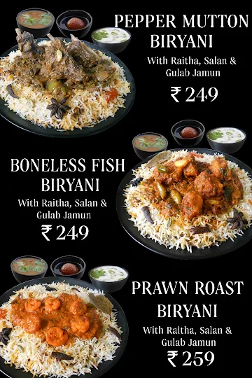 Jus Biryani menu 