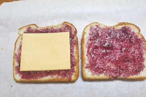 Cheese Jam Toast Sandwich