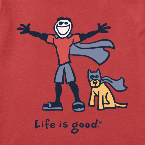 Life is Good Boy's Vintage Crusher Tee - Superhero Jake and Rocket – Synergy