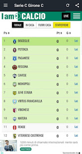 Serie C Girone C 2019-2020 LIVE(圖2)-速報App