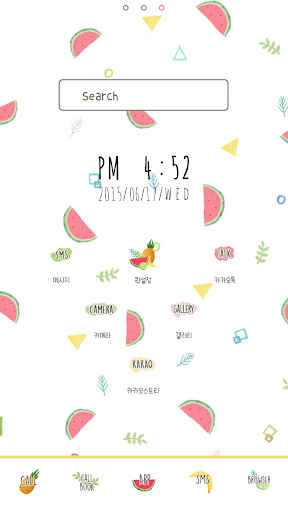 FruitPatternDodolLauncherTheme