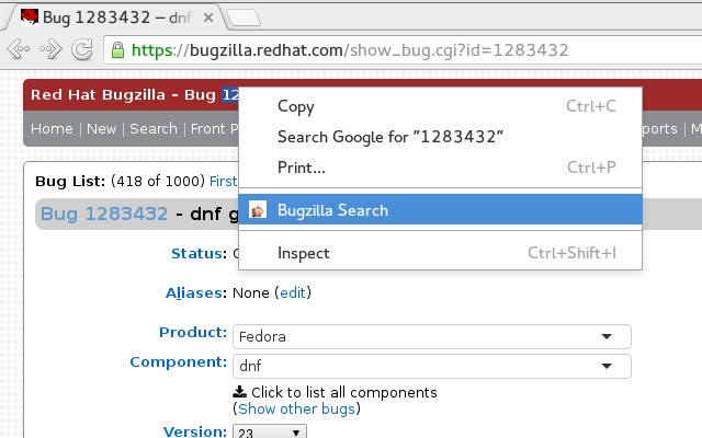 Bugzilla Search