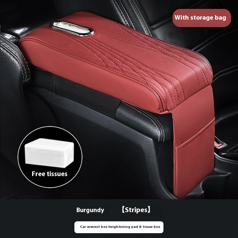 Automobile Armrest Box Cover Flap Tissue Buggy Bag, Organize and protect your car's interior, convenient and clean.