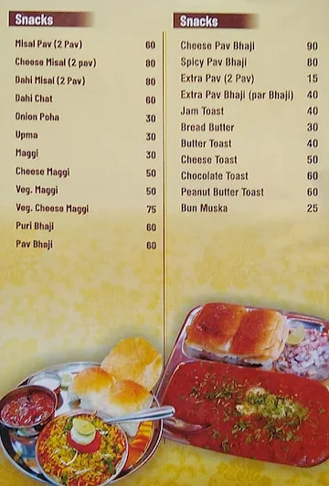 Mansi's Cafe & Snacks menu 