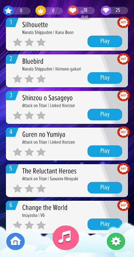 Piano Tiles Anime Song - Free Piano Games Offline