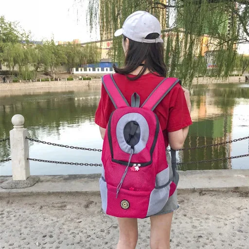 Pet Backpack Dog Shoulder Bag Chest Bag Out Portable Travel Breathable Dog Bag Pet Supplies Universal Traveling Carrier 