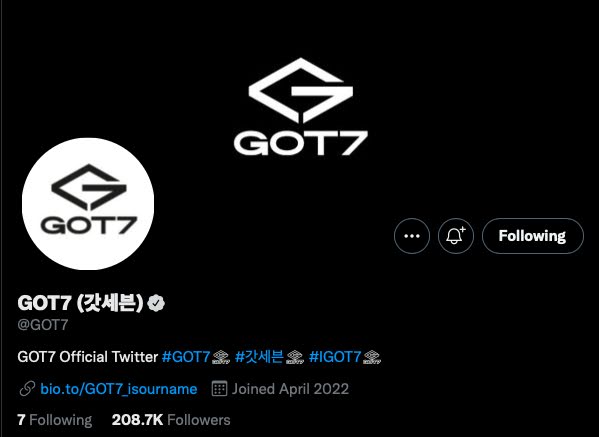 GOT7 представили новый логотип и открыли новые аккаунты в соцсетях