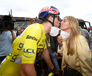 Wout van Aert grapt over vrouw en kind: "Ze moet thuisblijven" en "Hij heeft er schrik van, maar ..."