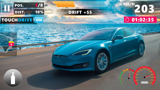 Model S Extreme Super Electric Car Drift  Stunt