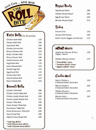 The Roll Bite menu 1